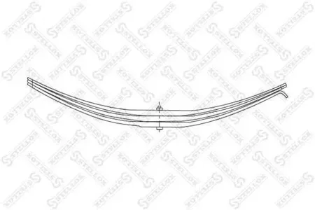 STELLOX 8455607SX рессора 3/25x75x80 643+614 ROR