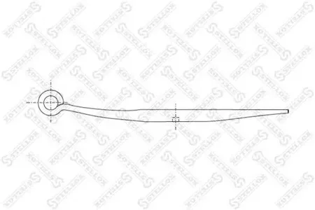STELLOX 8455611SX полурессора однолистов. 1/48x100x48 580+300/200/70 S30/- BPW