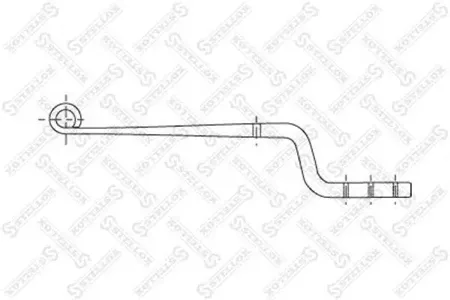 STELLOX 8455681SX полурессора однолистовая 1/54x100x54 562+490/380/26 ROR 9t