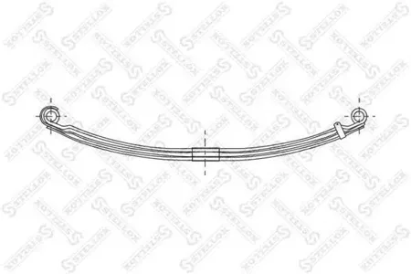 STELLOX 8455693SX Многолистовая рессора