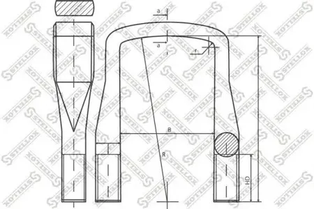 STELLOX 8464029SX Стремянка рессоры