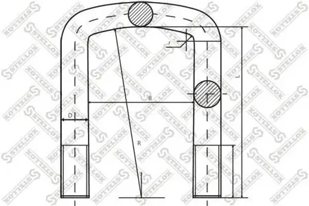 STELLOX 8464179SX 84-64179-sxстремянка 93xm20x2.5x227-u Mercedes actros