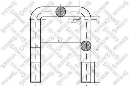 STELLOX 8464184SX Стремянка рессоры