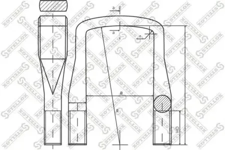 STELLOX 8464202SX Стремянка рессоры