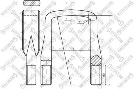 STELLOX 8464213SX Стремянка рессоры