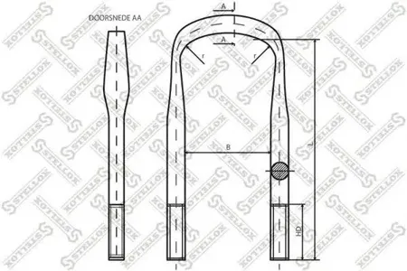 STELLOX 8464215SX 84-64215-SX стремянка 151xM24x2x370-U HD 65 RVI Magnum premeium