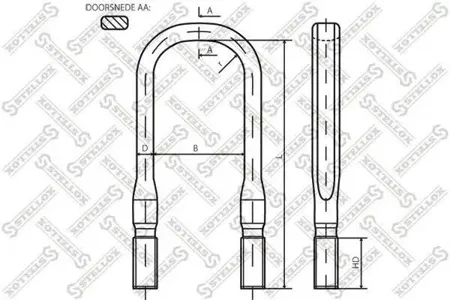 STELLOX 8464253SX Стремянка рессоры