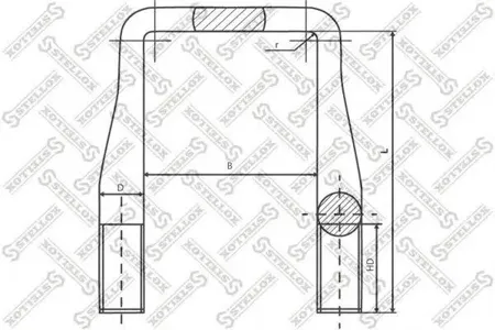 STELLOX 8464425SX стремянка рессоры 130xМ24x2.0x285 HD90-B03 FRUEHAUF