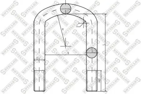 STELLOX 8464591SX Стремянка рессоры
