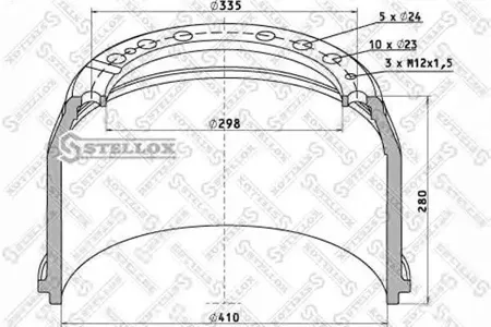 STELLOX 8500030SX Барабан тормозной