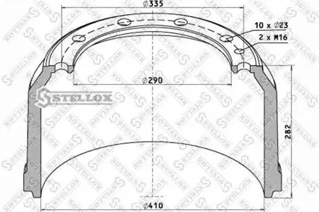 STELLOX 8500034SX Барабан тормозной