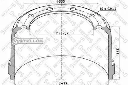 STELLOX 8500052SX Барабан тормозной