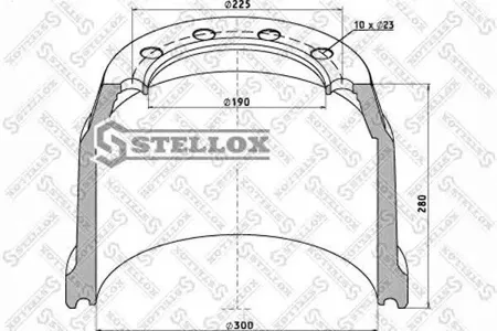 STELLOX 8500192SX Барабан тормозной