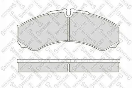 STELLOX 8501444SX колодки дисковые std 291210 без,165x66x18.3 с увел.ресурсомOmn Iveco Daily CS-серия