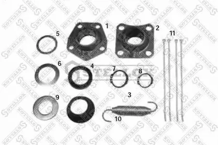STELLOX 8507004SX Ремонтный комплект, тормозной ра