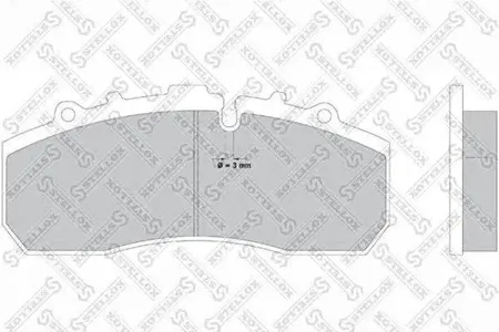 STELLOX 8511413SX колодки дисковые 29 042 30mm с полн. рк Mercedes Actros, Atego II, Scania , Kamaz 5490