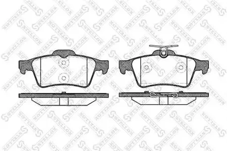 STELLOX 853020SX Колодки торм.задние Saab 9-3, Opel Vectra , Ford Focus 1.4-3.2 02>