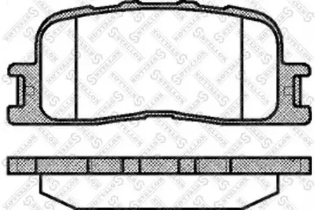 STELLOX 865000SX Колодки торм.задние Toyota Highlander Camry 01>