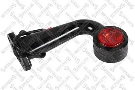 STELLOX 8733545SX фонарь габаритный LED рожок кр/бел изогнутый прав. EPDM (плоское стекло) Universal