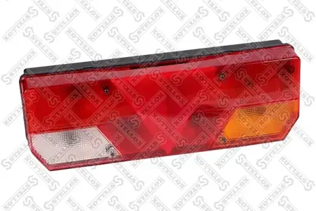 STELLOX 8737158SX Фонарь задний многосекц. лев. с треуг. пов. желт. провод universal