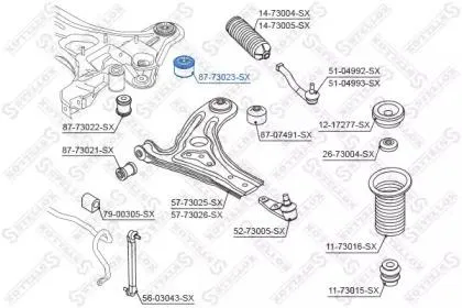 STELLOX 8773023SX Сайлентблок рычага подвески