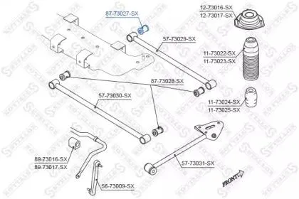 STELLOX 8773027SX Сайлентблок зад. подвески Chevrolet Lacetti 03> поперечного рычага