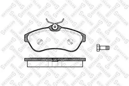 STELLOX 891000SX Колодки торм.передние =880 00=FDB1543=573084B Citroen C3 1.6i 16V1.4HDi 02>