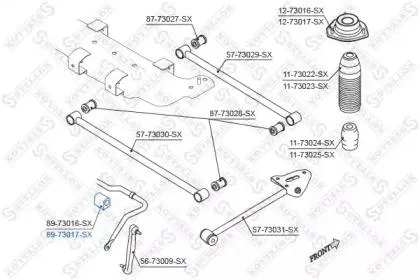 STELLOX 8973017SX Втулка стабилизатора