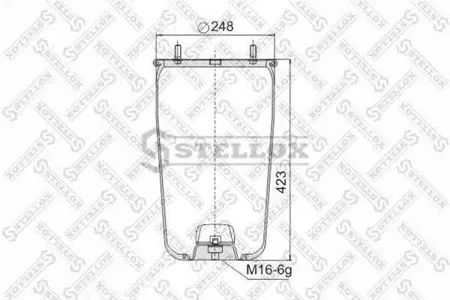 STELLOX 9009400SX Кожух пневматической рессоры