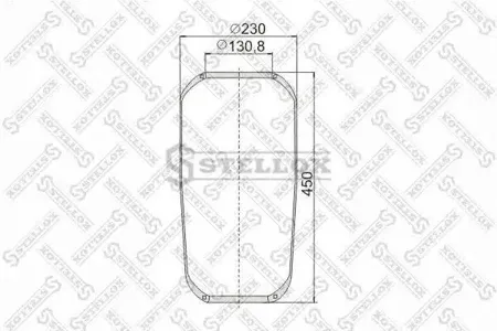 STELLOX 9018850SX Кожух пневматической рессоры