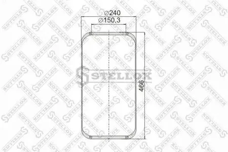 STELLOX 9018880SX Кожух пневматической рессоры