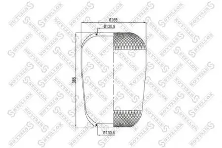 STELLOX 9036333SX Кожух пневматической рессоры