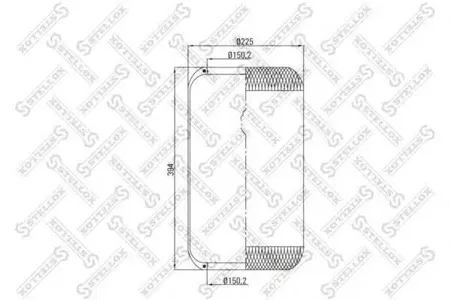 STELLOX 9036339SX Кожух пневматической рессоры