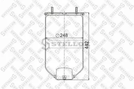 STELLOX 9040220SX Кожух пневматической рессоры