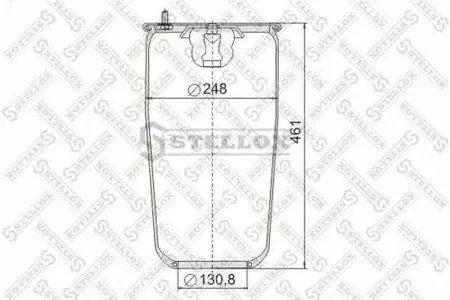 STELLOX 9047130SX Кожух пневматической рессоры