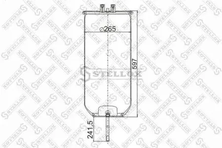 STELLOX 9049120SX Кожух пневматической рессоры