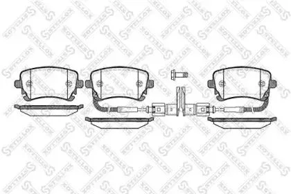 STELLOX 908002SX Колодки торм.задние =897 02 VW Phaeton 3D2 all, Audi A6 RS6 4.2 02>