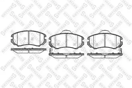 STELLOX 964002BSX Колодки торм.передние с антискр. пл. Hyundai Sonata IV 2.0i2.7 01> Coupe GK all 02>
