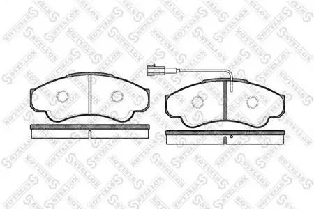 STELLOX 971001SX Колодки торм.передние =960 01=221947 Peugeot Boxer , Fiat Ducato 02>