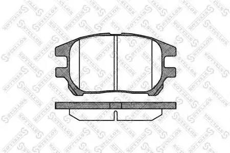 STELLOX 983000SX Колодки торм.передние =972 00=D2232-01 [0446548050] Lexus RX300 02-03