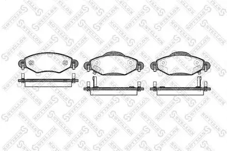 STELLOX 989002SX Колодки торм.передние Toyota Yaris Verso 1.31.5 WT-i1.4D 01>