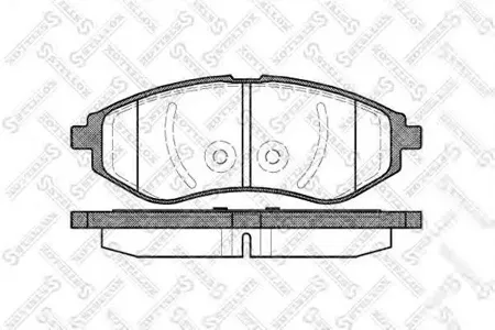 STELLOX 997000SX Колодки торм.передние Daewoo Aveo 1.2i1.4i 02>
