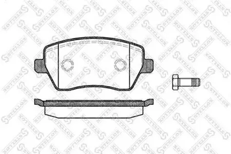 STELLOX 998000SX Колодки торм.передние Nissan Micra 1.2i-1.5CDi &16V 03>