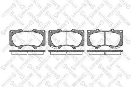 STELLOX 999000SX Колодки торм.передние Toyota Land Cruiser J12 4.0i3.0D 03>