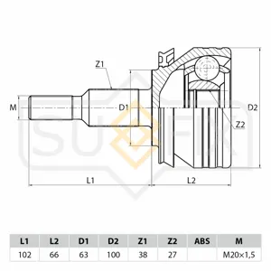 SUFIX ST1116 Шрус наружный