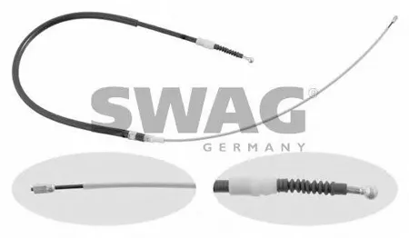 SWAG 30930727 Трос ручного тормоза Audi A3 (8P1) VW Golf VVI 1.2 - 3.2L 2003 - 2013