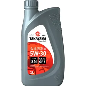 TAKAYAMA 605551 Масло моторное SAE 5W30 ILSAC GF-5, API SN (синт) 1л пластик