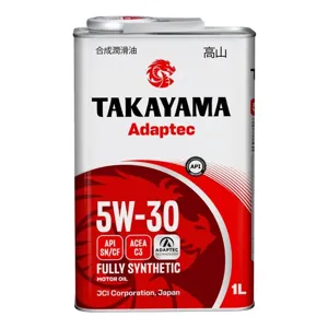 TAKAYAMA 6056084 Масло моторное синт. Adaptec 5W30 1л (металл) API SNCF, ACEA C3