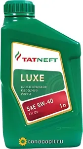 TATNEFT 4650229680826 Масло моторное синтетическое Татнефть LUXE SAE 5W-40 канистра 1 л