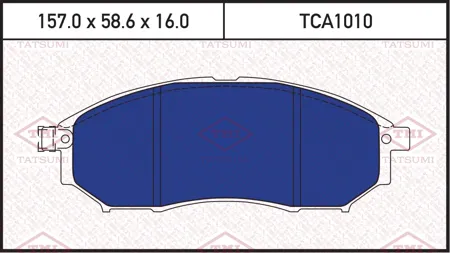 TATSUMI TCA1010 Колодки торм. Nissan Murano Pathfinder Qashqai Renault Koleos передние